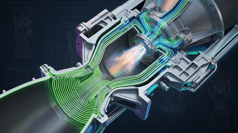 Rocket engine cross-section